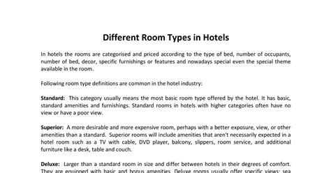 different types of hotel rooms|25 Different Types of Hotel Rooms Explained! .